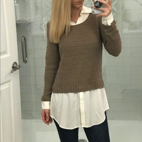 Style & Co. Sweaters - Style & Co Sweater with Blouse underneath